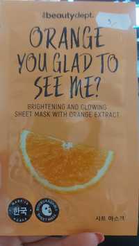 Maska w płachcie z wyciagiem z pomarańczy rozświetlająca