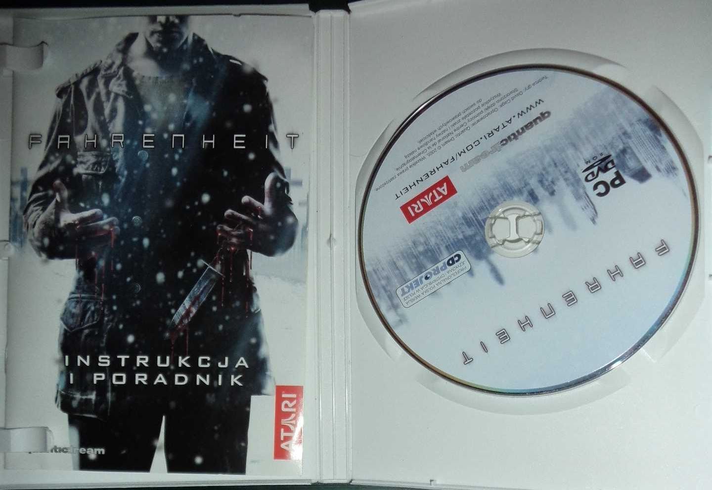 gra Fahrenheit Extra Klasyka PC DVD BOX 2007, super płyta, PL