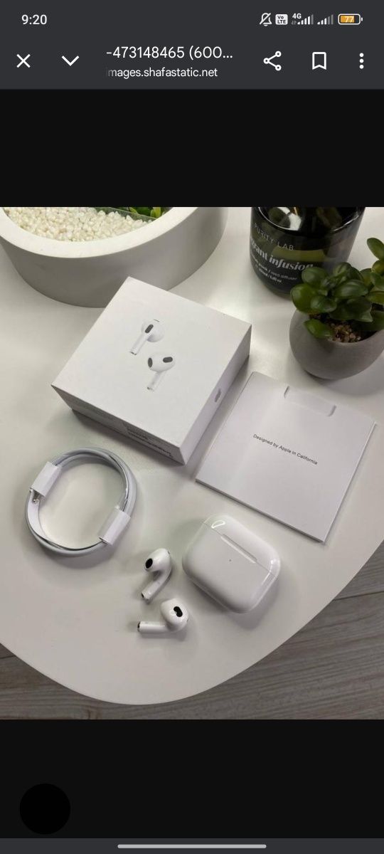 Навушники airpods  3  lux
