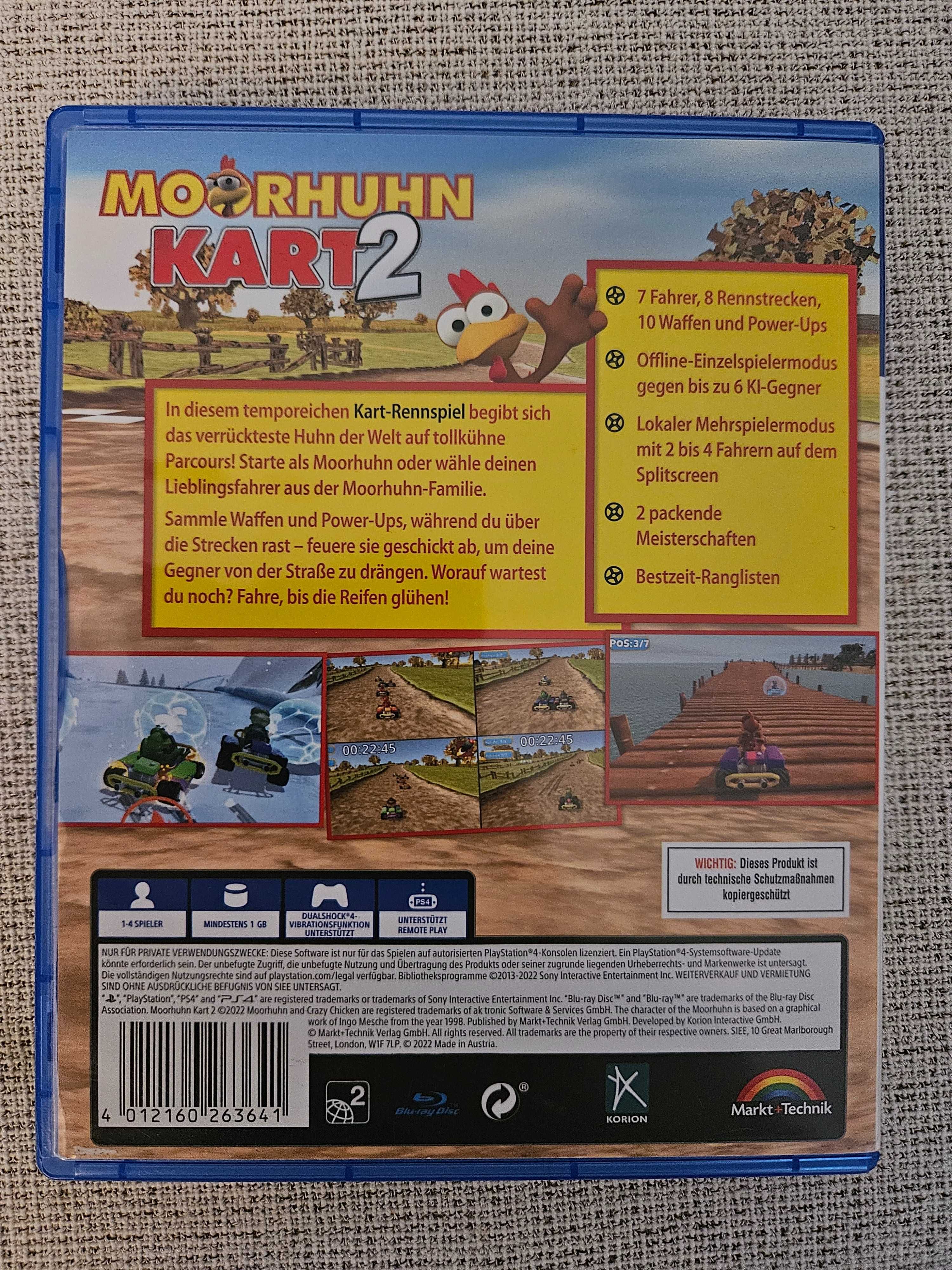 Crazy Chicken Kart 2 / moorhuhn kart 2 Gra PS4