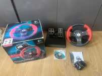 Игровий руль Logitech Force EX  (thrustmaster) PC/PS відео, тести