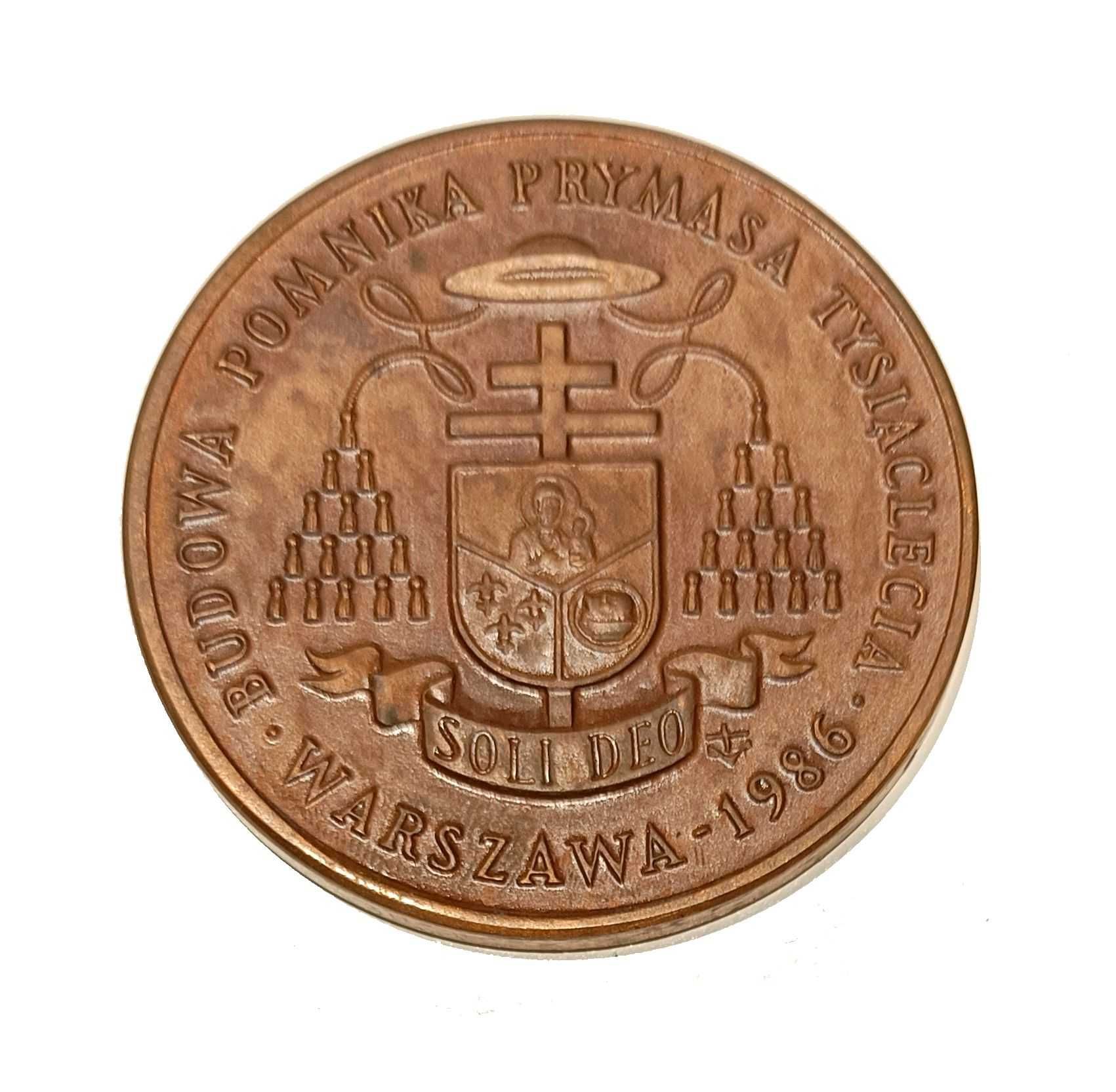 medal Prymasa Wyszyńskiego 1986 r., mosiądz