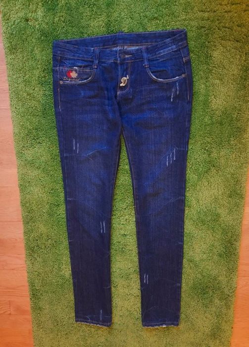 Джинсы Dsquared2 Slim Jeans женские заужненные рваные потертые штаны