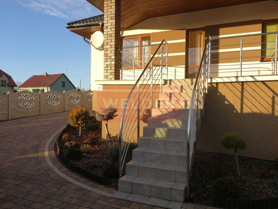 Balustrady nierdzewne LOFT Balkon Portfenetr Antracyt Harfa