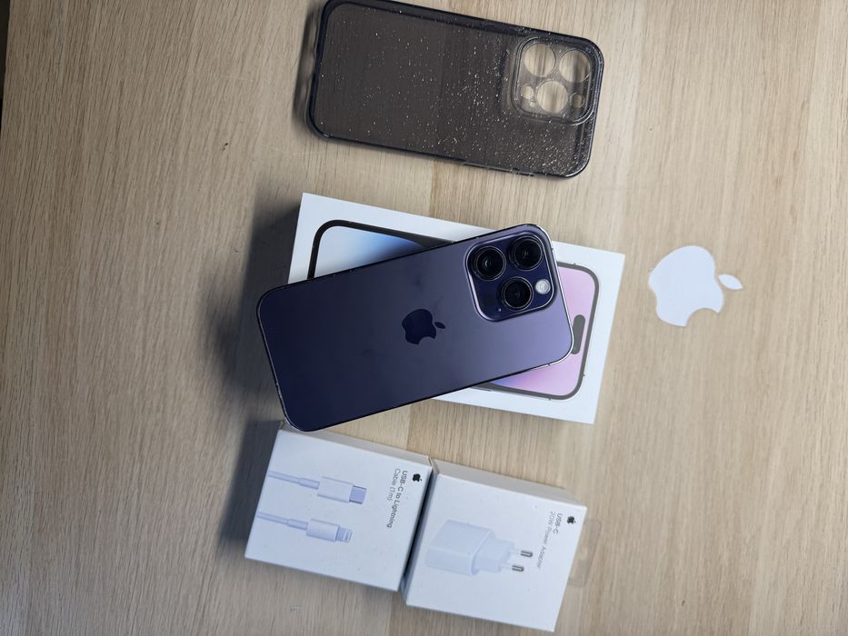 iPhone 14 Pro 128gb fioletowy bateria 100% komplet