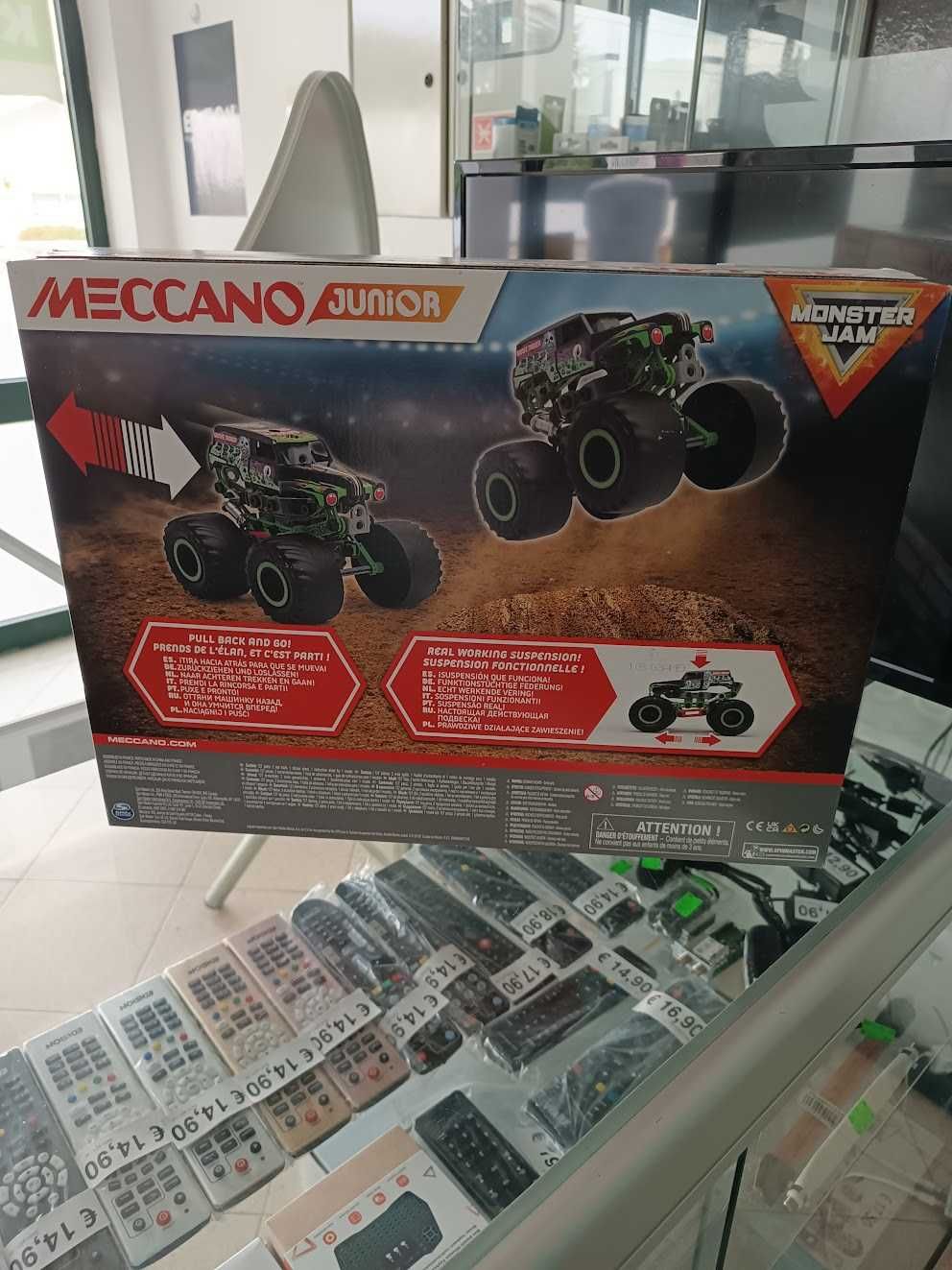 Novidade:MECCANO JUNIOR MONSTER JAM MONSTER TRUCK GRAVE DIGGER