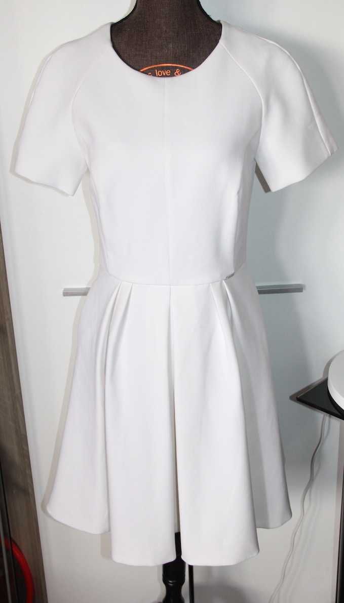 SIMPLE biała sukienka suknia 36 S ślub ślubna komunia xs 34