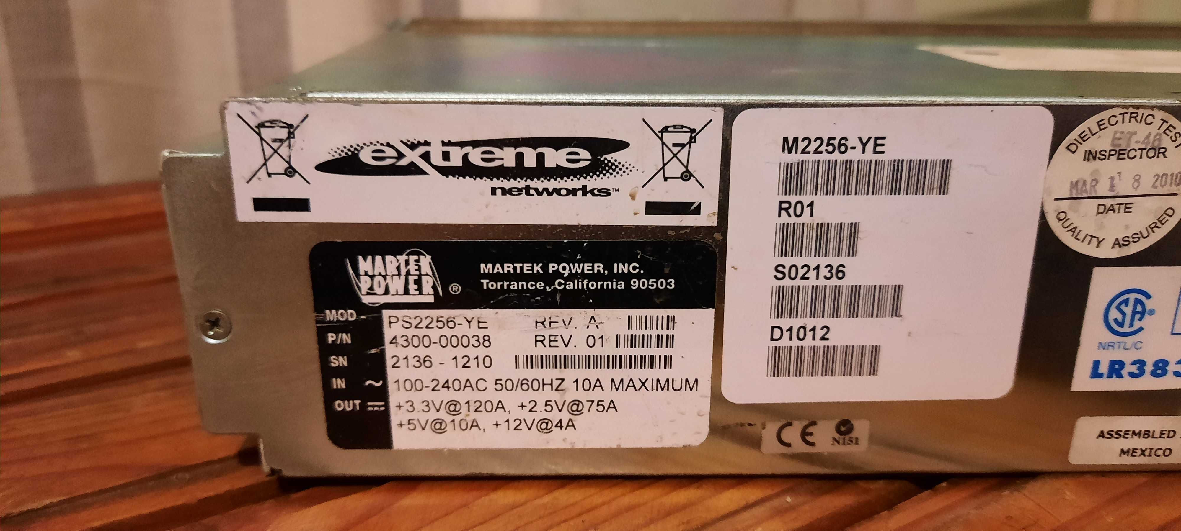 Zasilacz Extreme Networks 45012 3,3V 120A