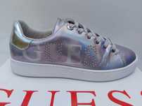NOWE sneakersy GUESS srebrne hologram trampki tenisówki rozmiar 40