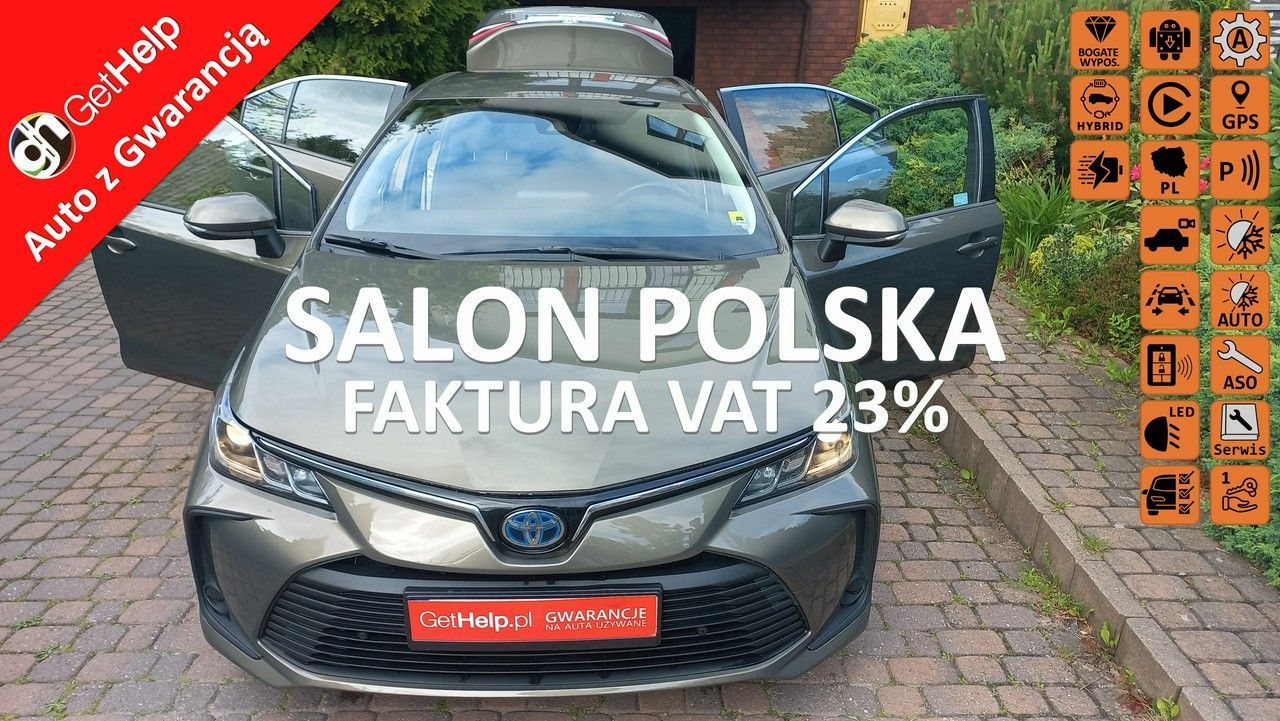 Toyota Corolla Comfort e-CVT 1.8 Hybryda Pełna historia ASO FV23% 48.7 export