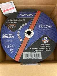 Tarcza Norton 230x2,5,x22,23 do przecinania Metal i INOX karton 25 szt