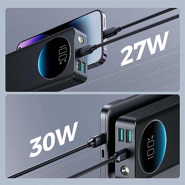Powerbank Joyroom JR-PBF02/30W 20000mAh + kabel USB-A - USB-C 0.25m -