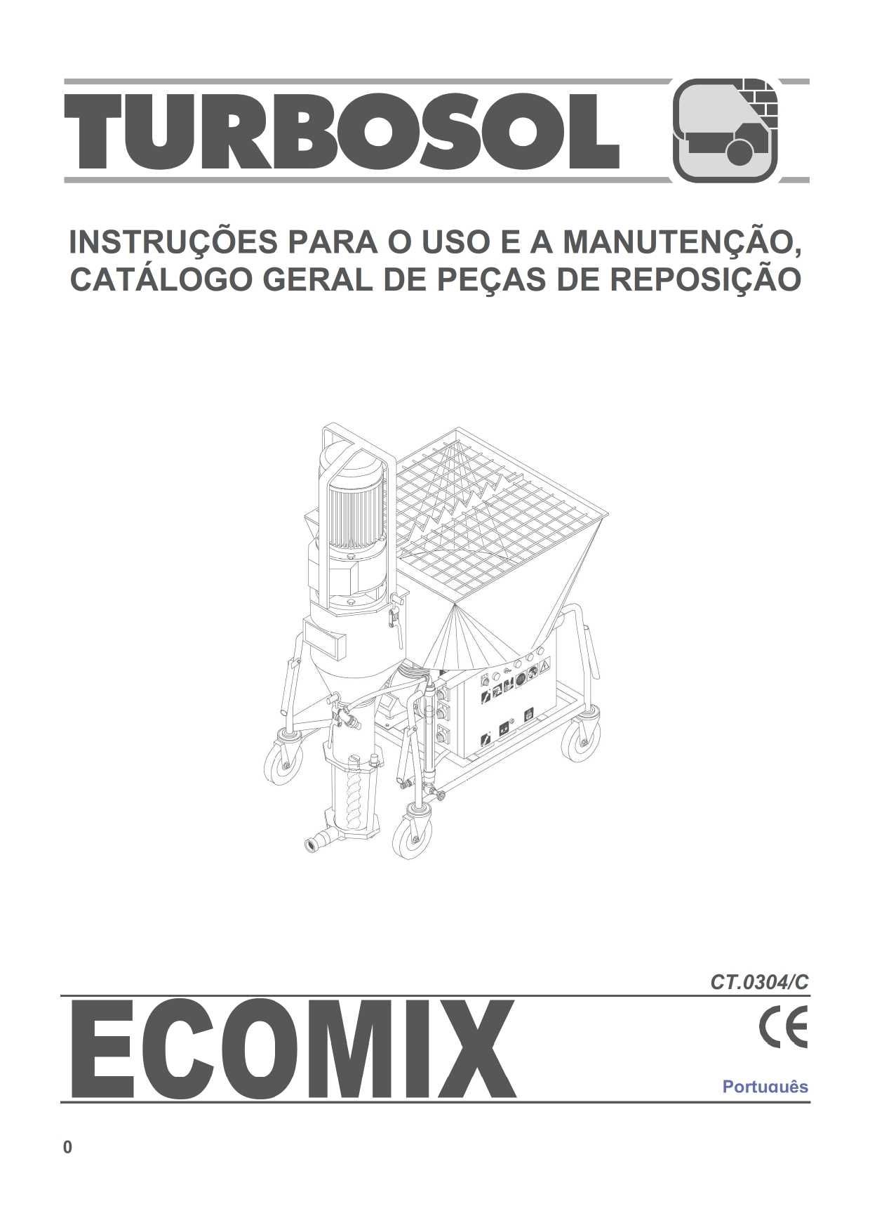 Máquina de Rebocar e Projectar TURBOSOL ECOMIX