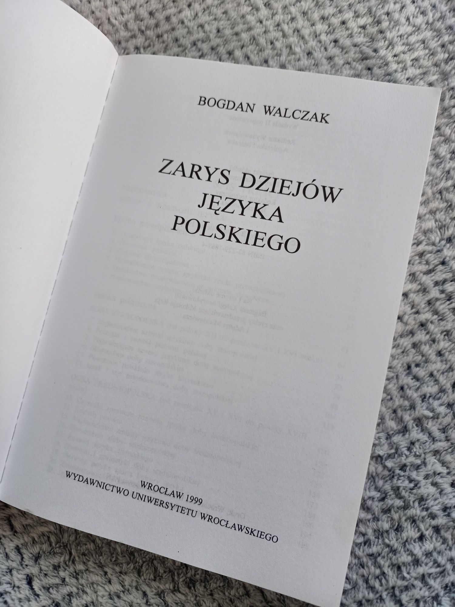 Zarys dziejów języka polskiego | Bogdan Walczak | historia j. polskieg