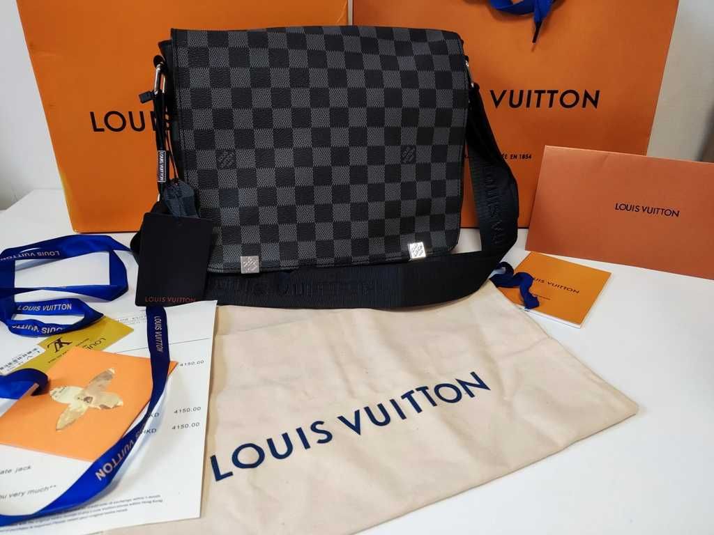 LOUIS VUITTON męska torba Listonoszka, skóra, Francja 41088-2