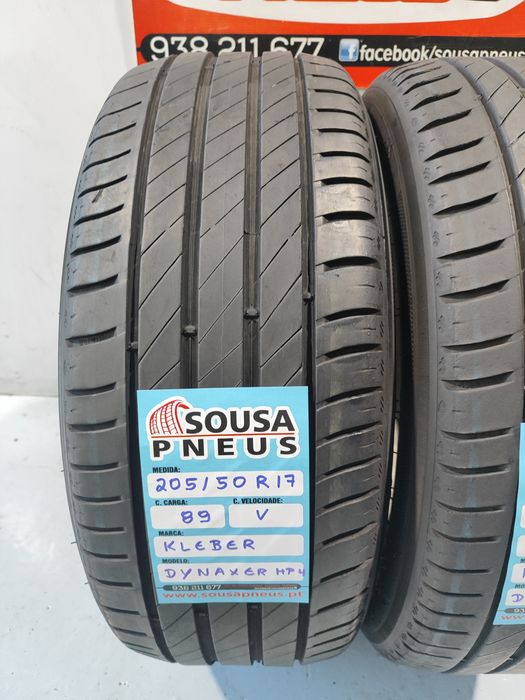 2 pneus semi novos 205-50R17 Kleber - Oferta dos Portes
