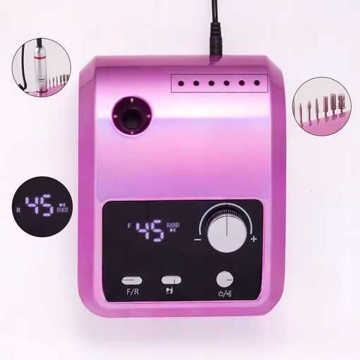 Frezarka do paznokci do manicure mocna + frezy 45000rpm pedicure 204
