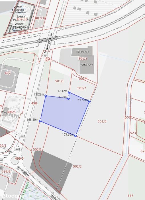 Grunt inwestycyjny na wjeździe do Międzyzdrojów