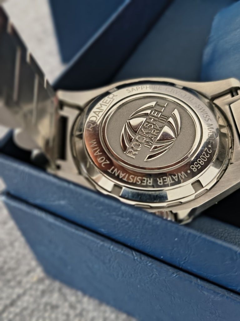 Roamer Rockshell Scuba Mark III szafir, 200m kupiony w Lutym 2000zł