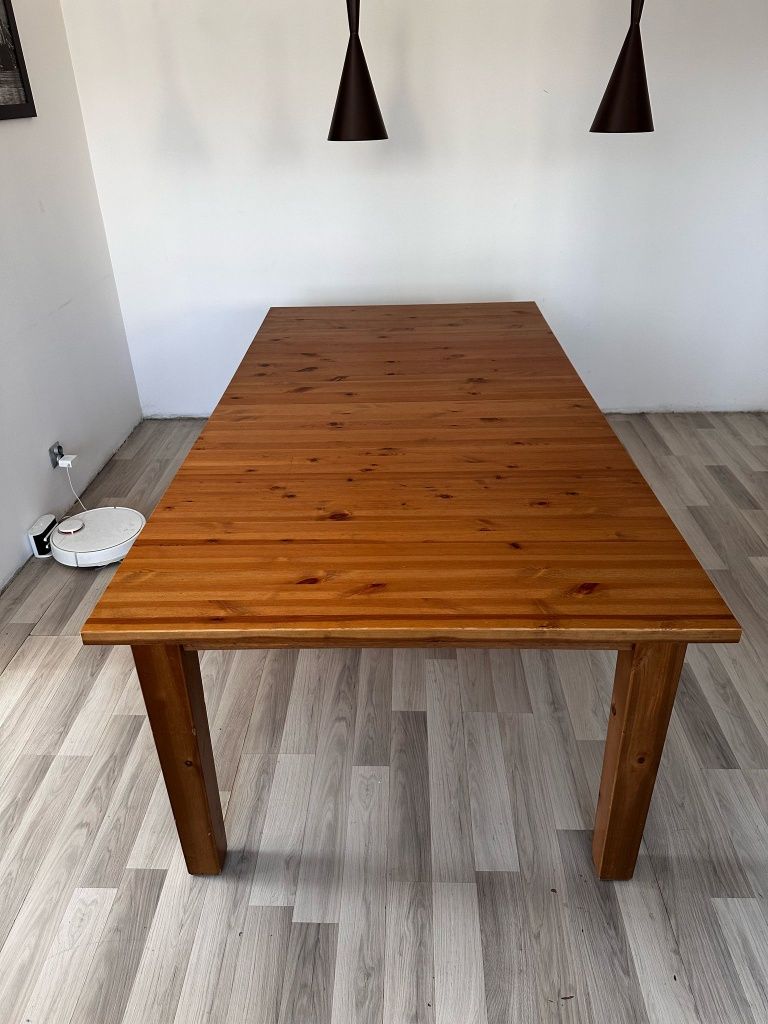 Duży drewniany Stół ikea 200/245/290