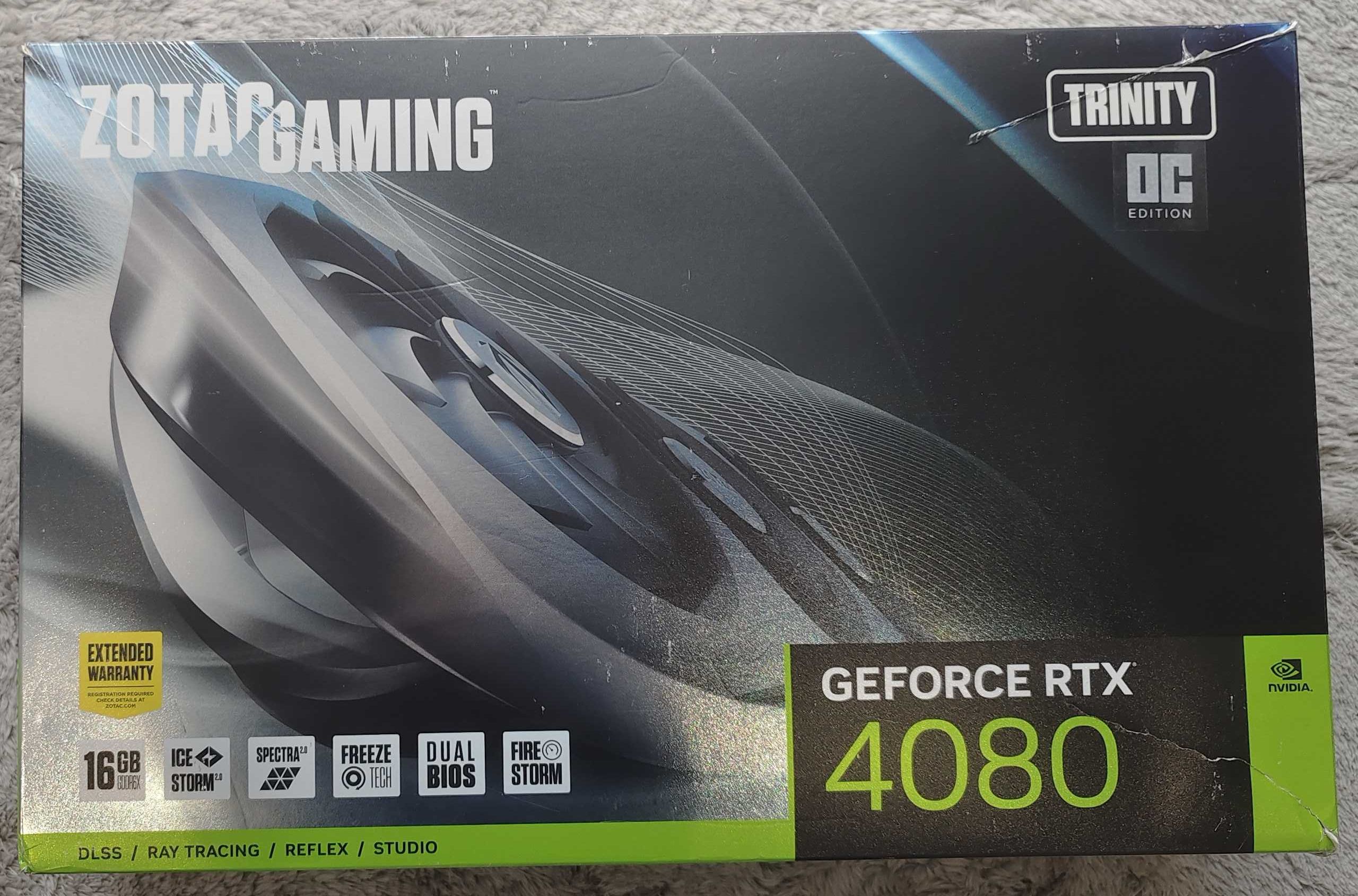ZOTAC RTX 4080 Trinity OC Edition +  EK Quantum Vector2