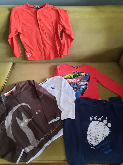 Zestaw 9 sztuk ubrań 6- 7 lat bluzki koszule