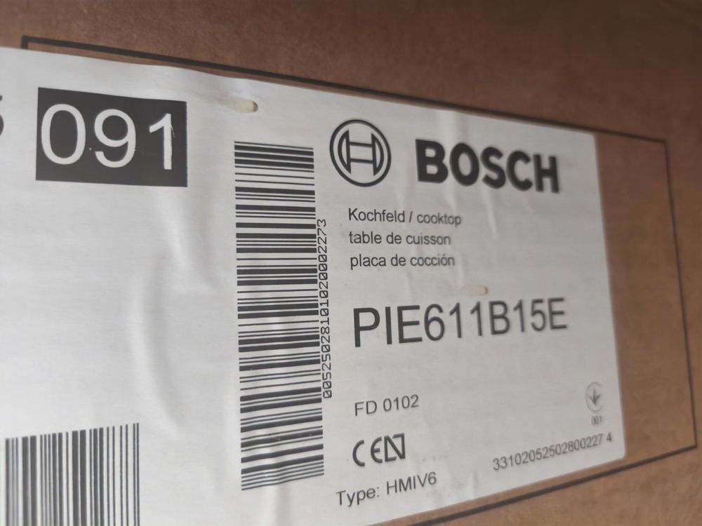 Індукційна варильна поверхня Bosch PIE611B15E