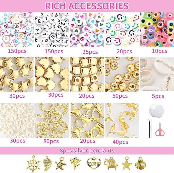 Kit missangas para fazer bijuteria 2mm 144 cores 65474 peças - NOVO