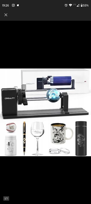 Oficjalny zestaw obrotowy Creality Pro laserowy wałek obrotowy 3 w 1 M