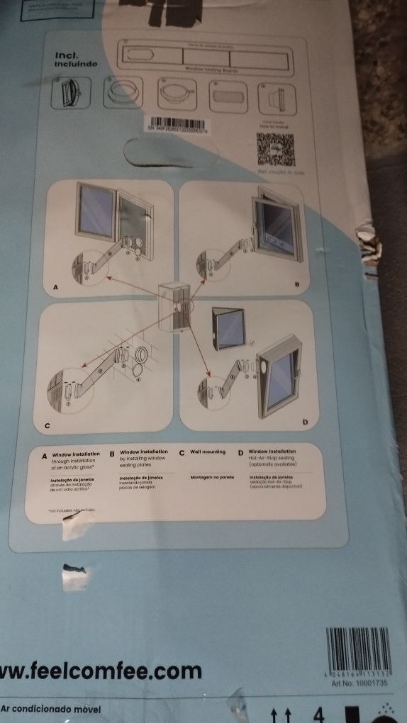 Ar condicionado portátil do lidl