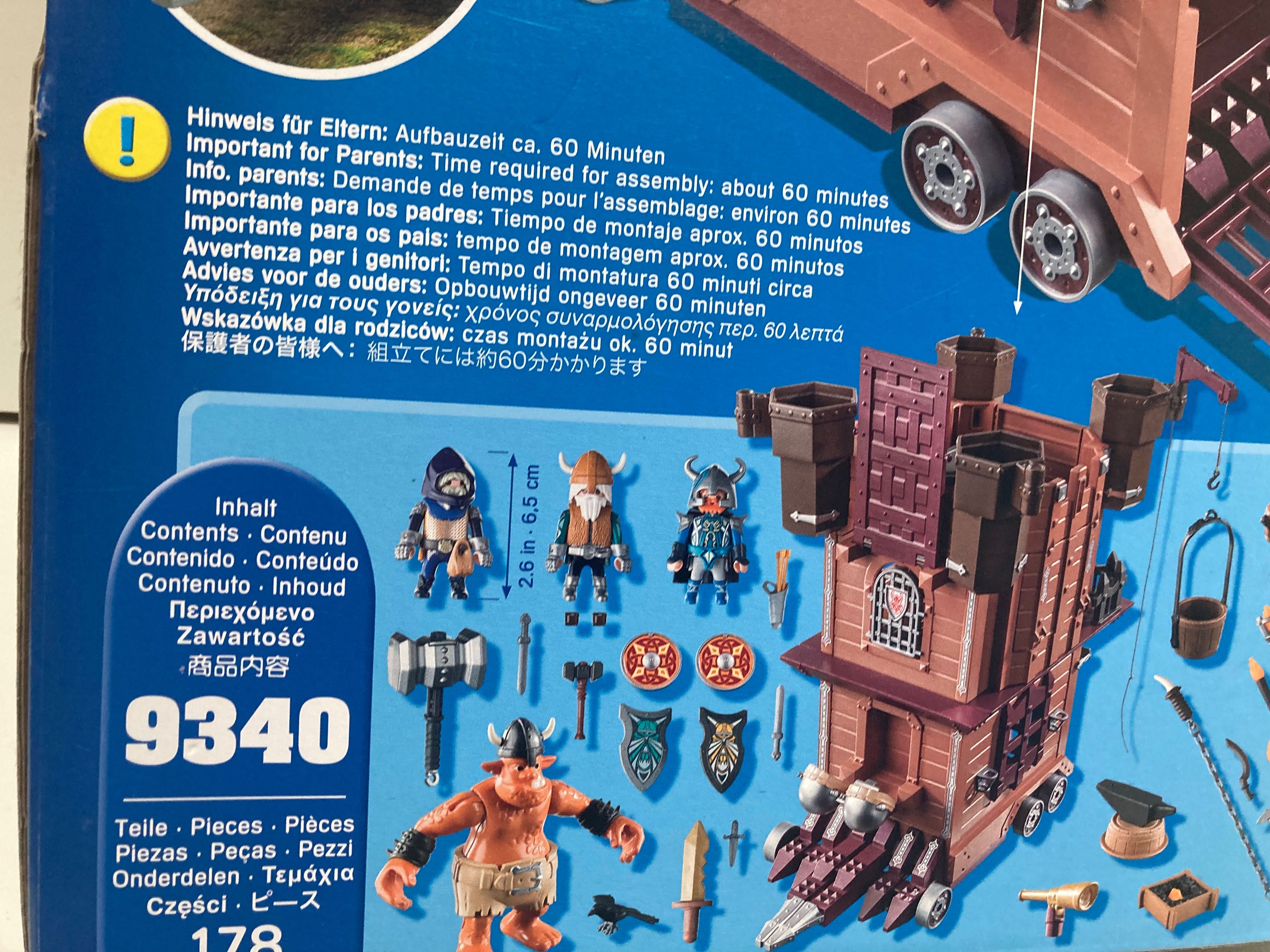 Playmobil 9340 Пересувна фортеця гномів, лицарі, тролі