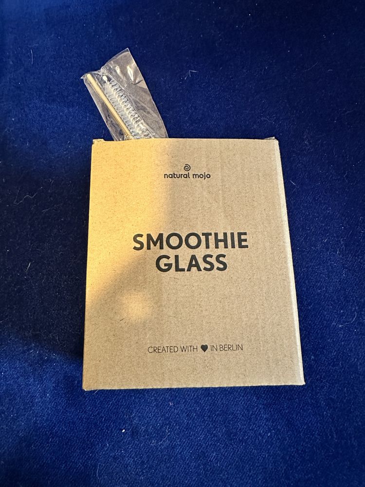 Smoothie Glass Natural Mojo kubek szklany do napojów zimnych