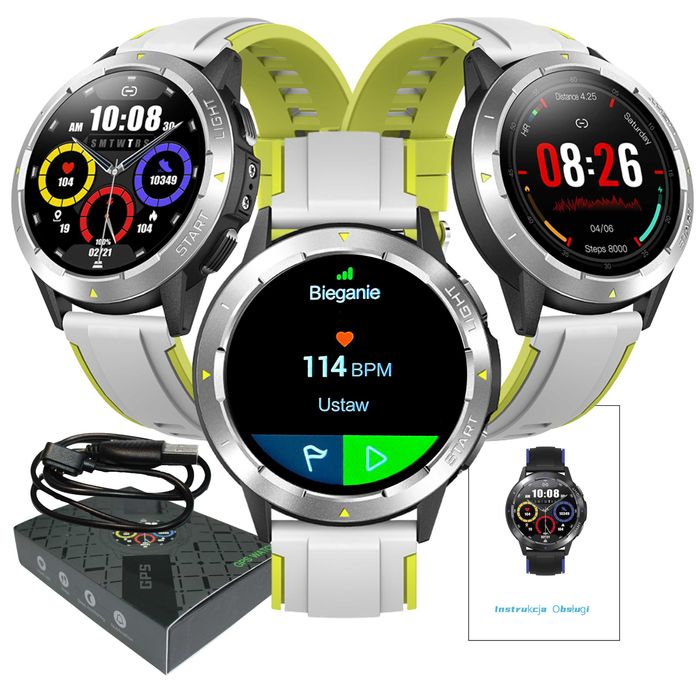 Smartwatch Męski Zegarek Sportowy GPS Do Biegania