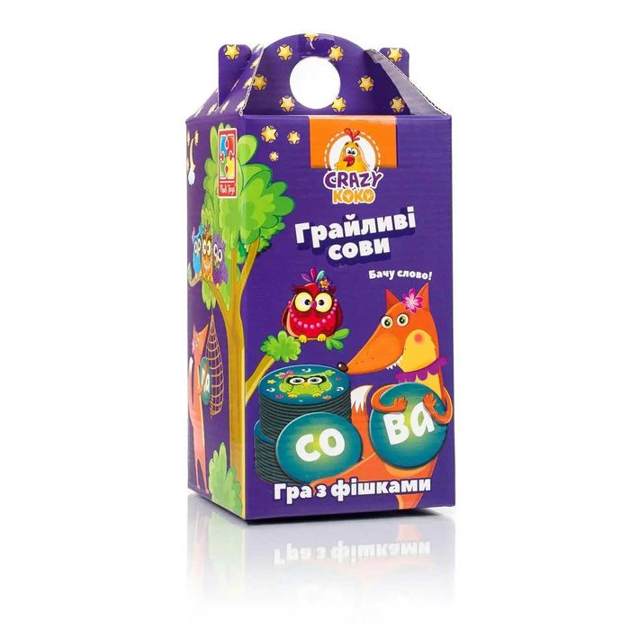 Ігри з фішками Vladi Toys Грайливі сови. Спритні вівці (Укр)