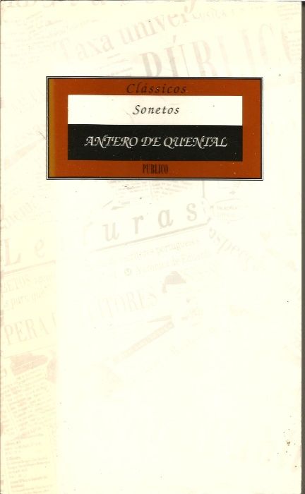 SONETOS COMPLETOS- Antero de Quental Edição RBA/ Público. NOVO