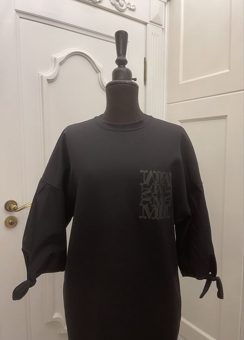 MAX MARA piękna sukienka z bufiastymi rękawkami