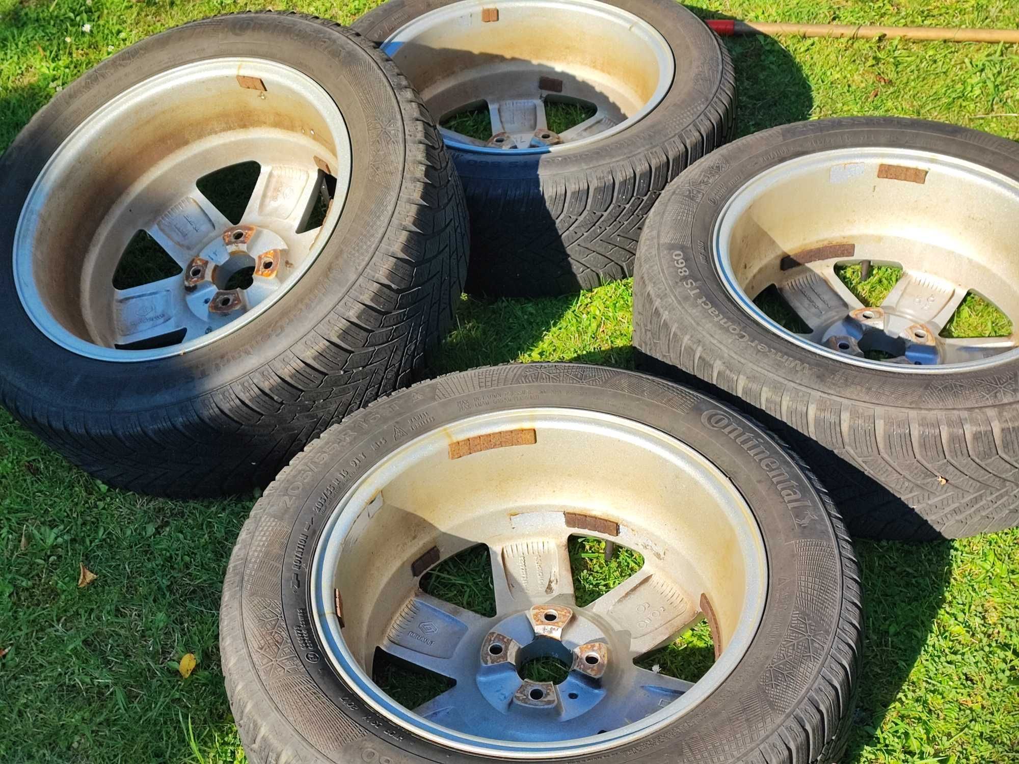 4x felgi alu Renault CMS 240 16" 6,5J z używanymi oponami
