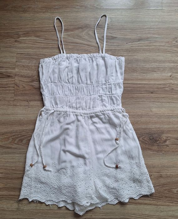 Letni zestaw 2 przedmioty sukienka kombinezon krótki boho Bershka 34