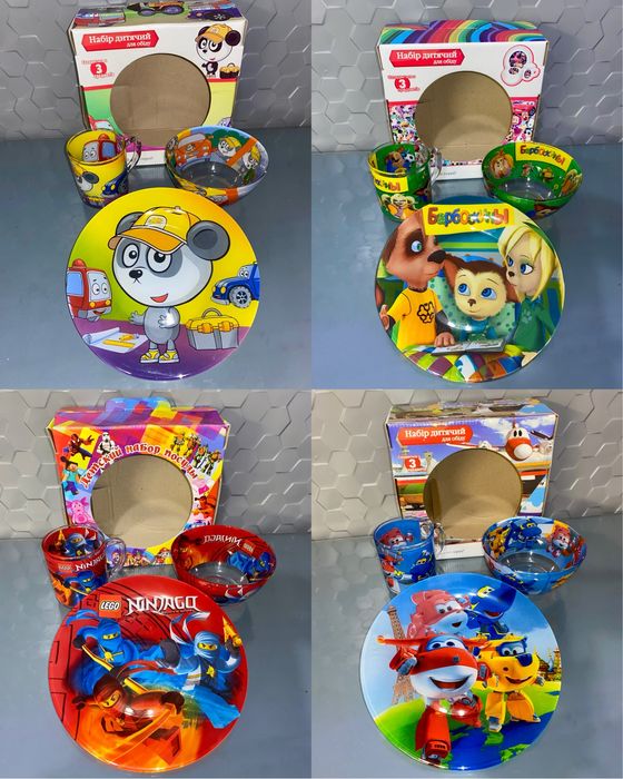 Подарунковий набір скляного посуду Frozen Lol Minecraft