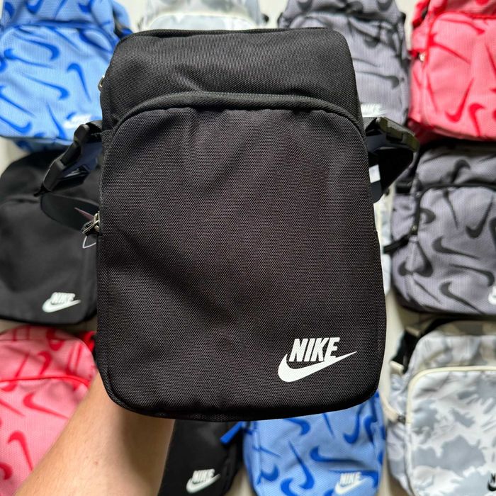 Сумка через плече Nike Heritage(Чорний,Сірий,Білий,Синій,Червоний).