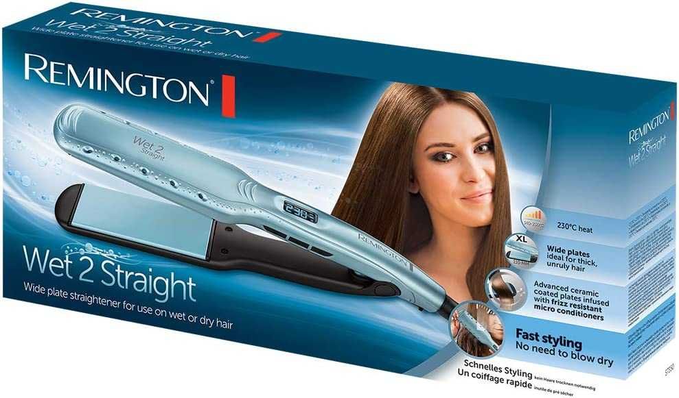 плойка випрямляч для волосся Remington Wet 2 Straight S735