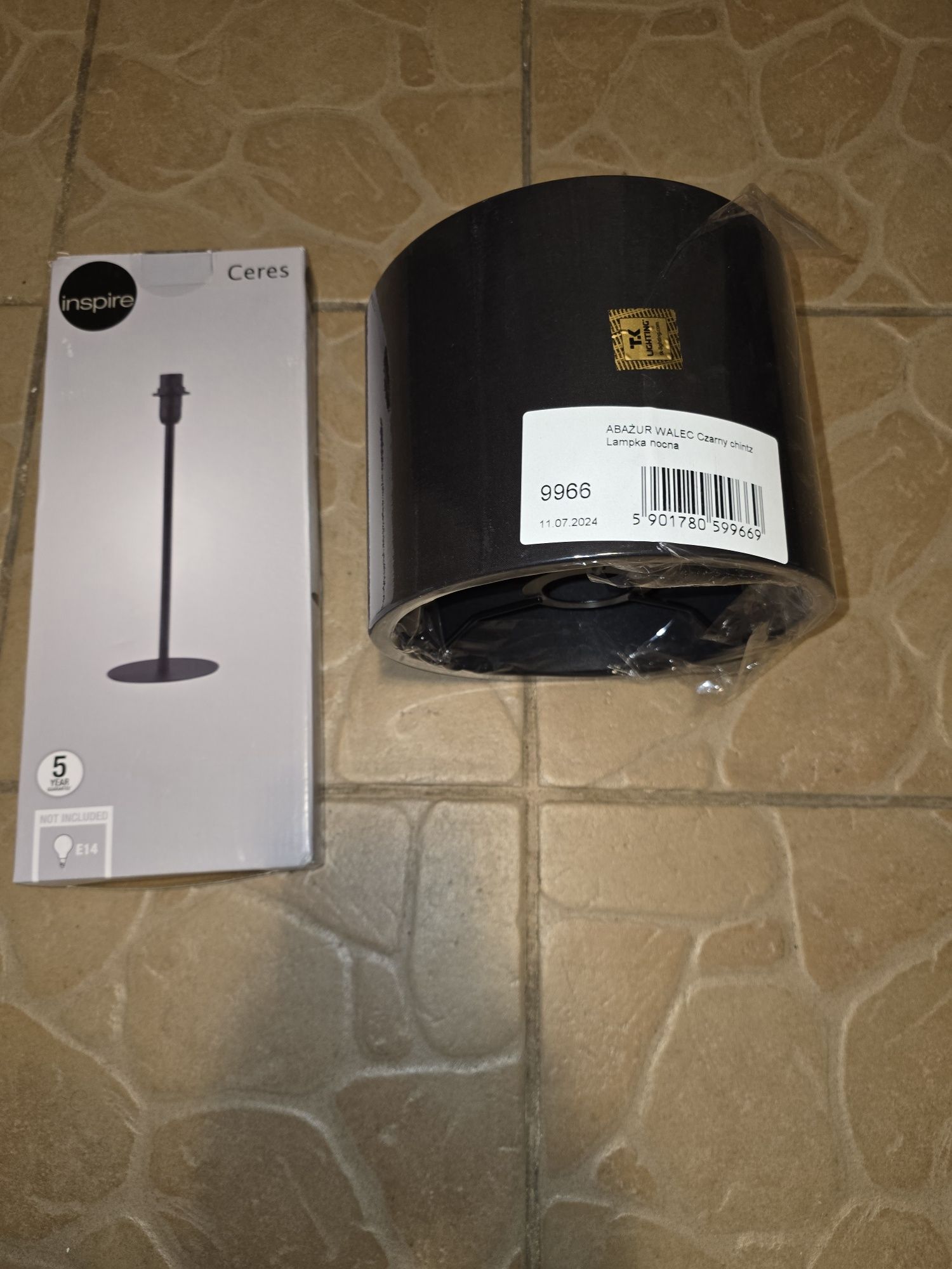 Lampka nocna plus abażur NOWE