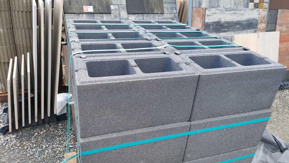 Pustak bloczek donica ogrodzenie 40x20 ogrodzenia pustaki ogrodzeniowe