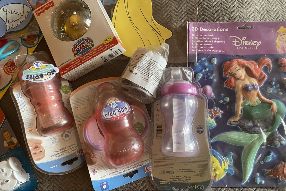 Zestaw zabawek nowe outlet Fisher Price Disney, nuby