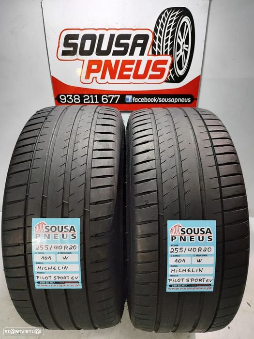 2 pneus semi novos 255-40r20 michelin - oferta dos portes