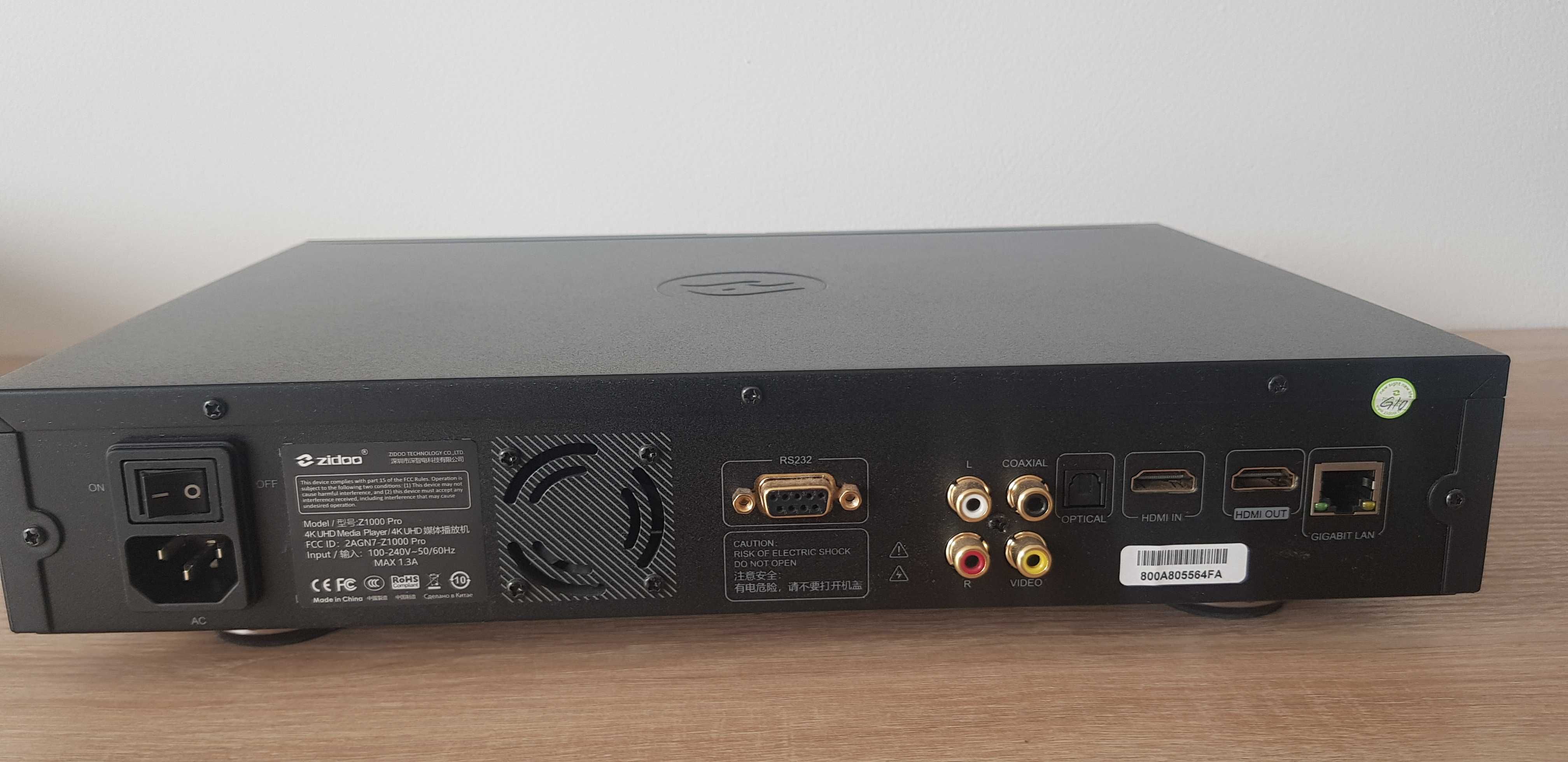 Zidoo Z1000 Pro Odtwarzacz sieciowy 4K HDR Dolby Vison