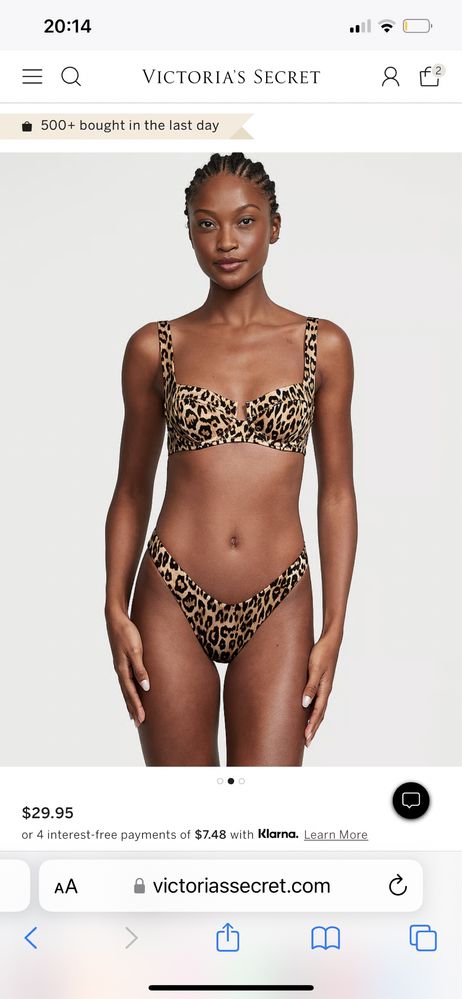 Новий леопардовий купальник Victoria Secret оригінал