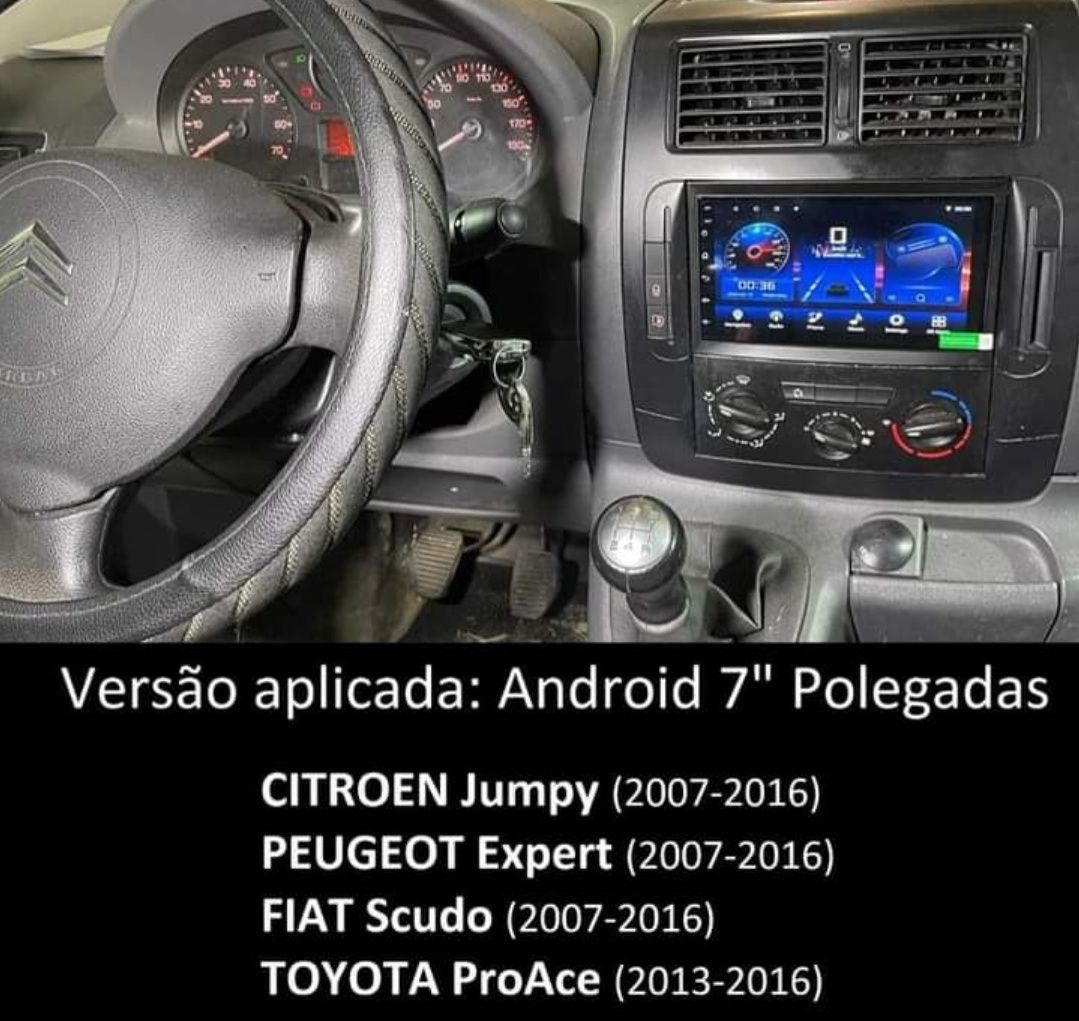 Radio Android Citroen Berlingo Jumpy Peugeot partner Expert Fiat Scudo