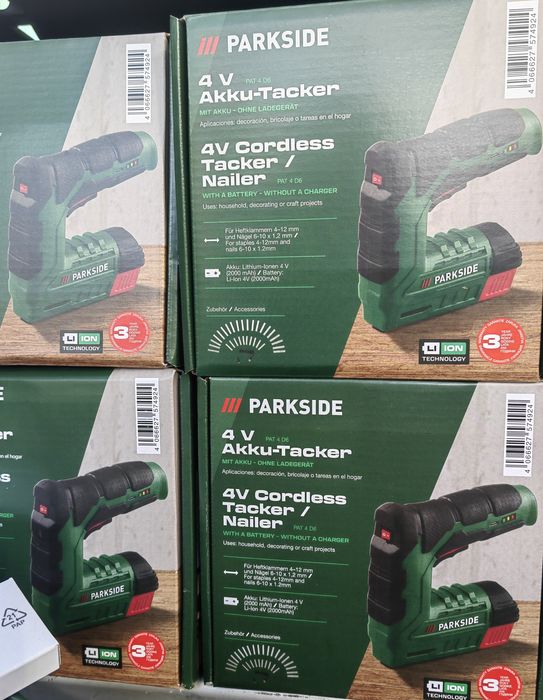 Акумуляторний степлер Parkside PAT 4 6D /аккумуляторный