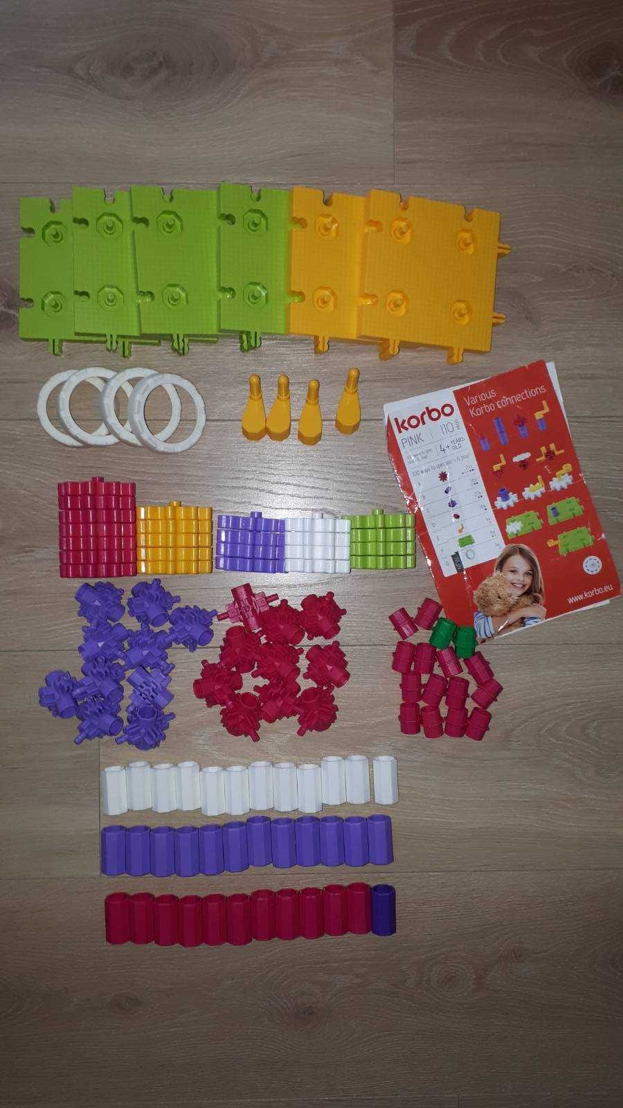 Klocki Korbo Pink, 110 elementów